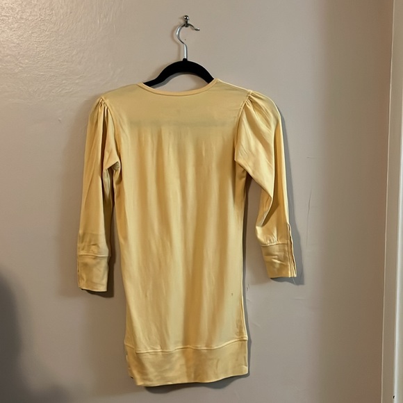 Urban Behavior 3/4 Sleeve Yellow Button Henley S - Picture 6 of 12